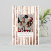 フォイル素朴フォイルクリスマスカードテンプレートホリデー 箔シーズンカード (立ち正面)