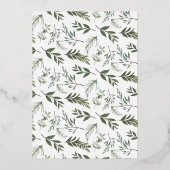 フォイル結婚したタイポグラフィエレガントクリスマスフォト 箔シーズンカード (裏面)