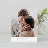 フォイル結婚した&アメリーーチクリスマスホリデーフォト 箔シーズンカード (立ち正面)