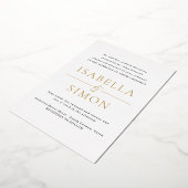 フォイル結婚式招待状セット – ウェディング招待 箔招待状 (回転した状態)