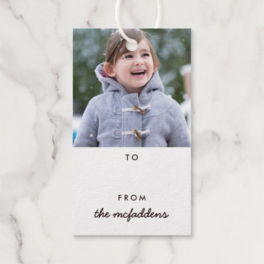 フォイル華美フレームハッピーホリデーズギフトラベル ギフトタグ (裏面)