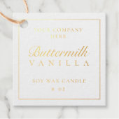 フォイル製品ラベルミニマルジャーブランディングボックスラベル フェイバータグ (正面)