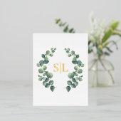 フォイル詳細カード招待状パック 箔招待状ポストカード (立ち正面)