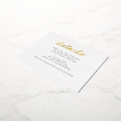 フォイル詳細結婚のエンクロージャカード 箔シーズンポストカード (回転した状態)