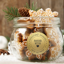 フォイル金ゴールドプリントクリスマスグッズ ラウンドシール