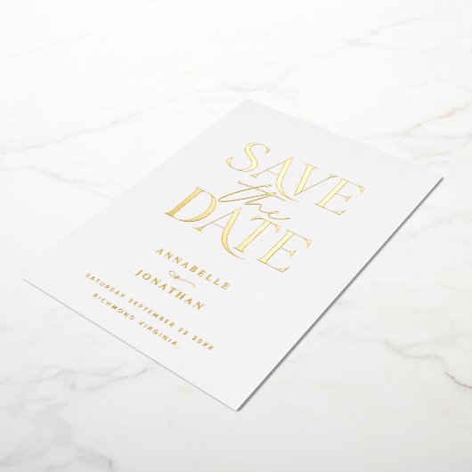 フォイル非エレガント写真植物保存日 箔招待状 (回転した状態)