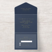 フォイル・オールインワンクリスマス招待状 オールインワン招待状 (内側)