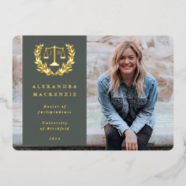 フォイル/グリーンJD法はかりで測卒業発表 箔招待状