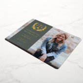 フォイル/グリーンJD法はかりで測卒業発表 箔招待状 (回転した状態)