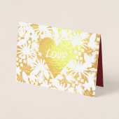 フォイル・バード・ラブ結婚ズ・サンキュー 箔カード (正面)