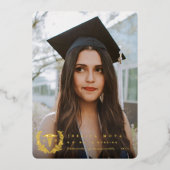 フォイルCADUCEUS RN卒業発表 箔招待状 (正面)