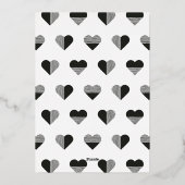 フォイルgeoラブオーバーレイバレンタインデーカード 箔シーズンカード (裏面)