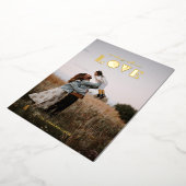 フォイルgeoラブオーバーレイバレンタインデーカード 箔シーズンカード (回転した状態)