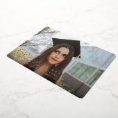 フォイルRNカドゥセウス卒業写真発表 箔招待状 (回転した状態)