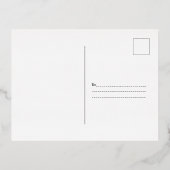 フォイルRSVPカード 箔招待状ポストカード (裏面)