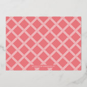 フォイルXOXOバレンタインデーのフォトカード – Bublegum 箔招待状 (裏面)