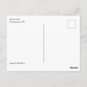 フォウラー湖の秋、WI ポストカード (裏面)