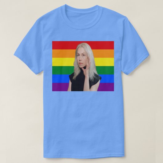 フォエベ橋渡しゲイプライド国旗 Tシャツ (デザイン正面)