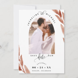 フォエレガントトアーチ&テラコッ葉タ結婚ズ セーブザデート