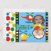 フォカスタマイズト航空誕生日招待状 招待状 (正面)