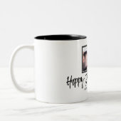 フォカスタムトファーパーソナライズされたザーズデイギフト ツートーンマグカップ (左)