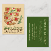 フォカッシアブレッドメイキングイタリアンベーカリーシェフ 名刺 (正面/裏面)