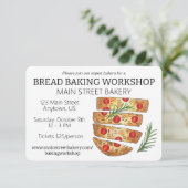 フォカッチャブレッドパン作りパン屋焼き菓子教室 招待状 (スタンド正面)