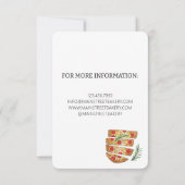 フォカッチャブレッドパン作りパン屋焼き菓子教室 招待状 (裏面)