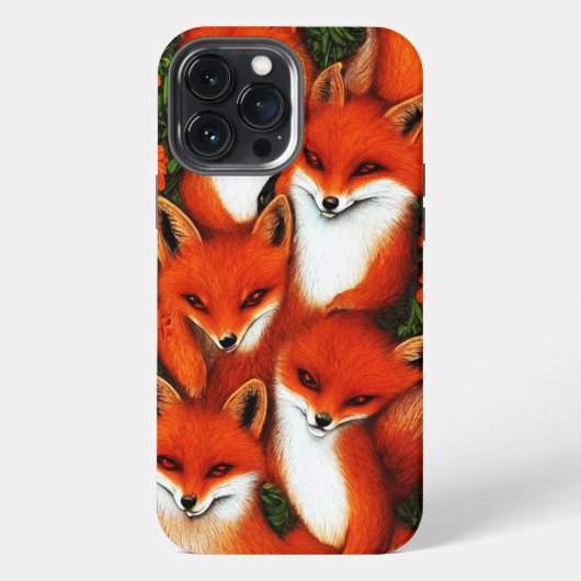 フォキシおもしろい iPhoneケース (裏面)