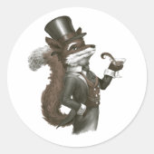 フォキシキツネ ラウンドシール (正面)