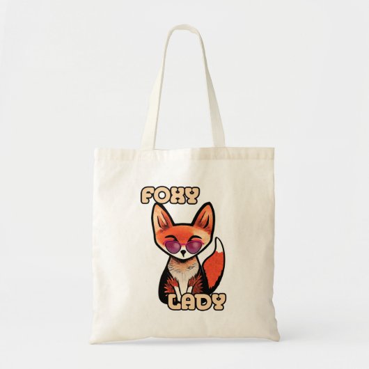フォキシレディ |かわいいキツネ トートバッグ (正面)