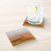 フォギーのナミブ砂漠 ガラスコースター (アングル)