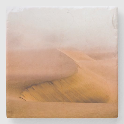 フォギーのナミブ砂漠 ストーンコースター (正面)