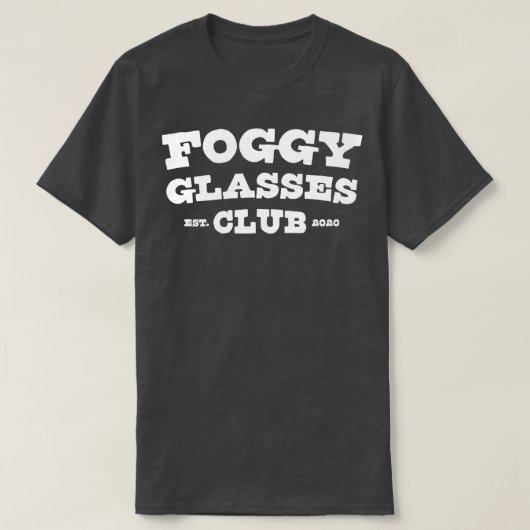 フォギーグラスクラブエスト2020 おもしろい Tシャツ (デザイン正面)