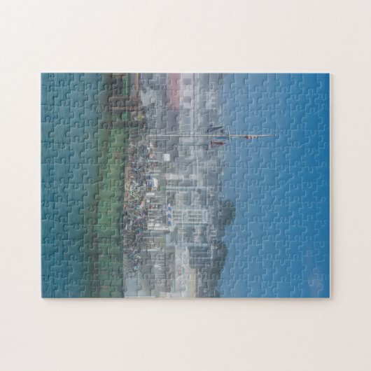 フォギーバイク波止場 ジグソーパズル (横)