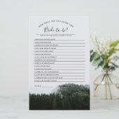 フォギーパインツリーズレインフォレストブライダルシャワーゲーム (スタンド正面)