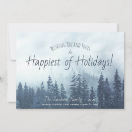 フォギーブルーパインズ素朴マウンテンウォータカラー シーズンカード