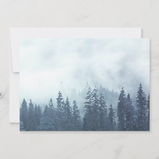 フォギーブルーパインズ素朴マウンテンウォータカラー シーズンカード (裏面)