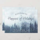 フォギーブルーパインズ素朴マウンテンウォータカラー シーズンカード (正面/裏面)