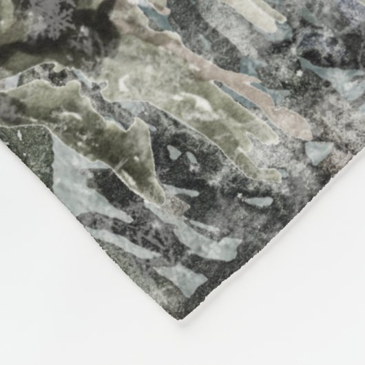 フォギーマウンテンウッドランド凍っていレイクソファ フリースブランケット (角)