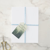 フォギーマウンテンパインズ素朴ホリデイ ギフトタグ (より糸付き)