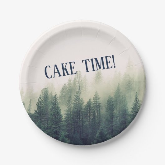 フォギーマウンテンプレート ペーパープレート (正面)