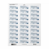 フォギーマウンテン差出人住所ラベル ラベル (フルシート)