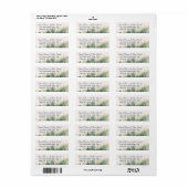 フォギーマウンテン差出人住所ラベル ラベル (フルシート)