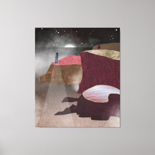 フォギーライトハウス キャンバスプリント (正面)