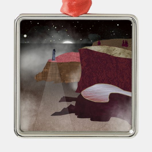 フォギーライトハウス メタルオーナメント (正面)