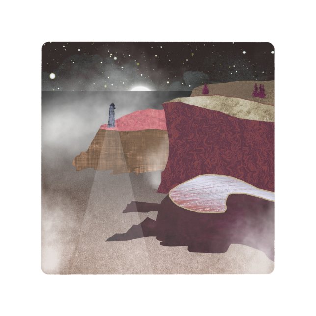 フォギーライトハウス メタルプリント (正面)