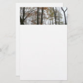 フォギー秋インペンシルバニア秋自然 便箋 (正面/裏面)