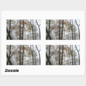 フォギー秋インペンシルバニア秋自然 長方形シール (シート)