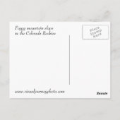 フォギー・マウンテン・スロープの写真ポストカード ポストカード (裏面)